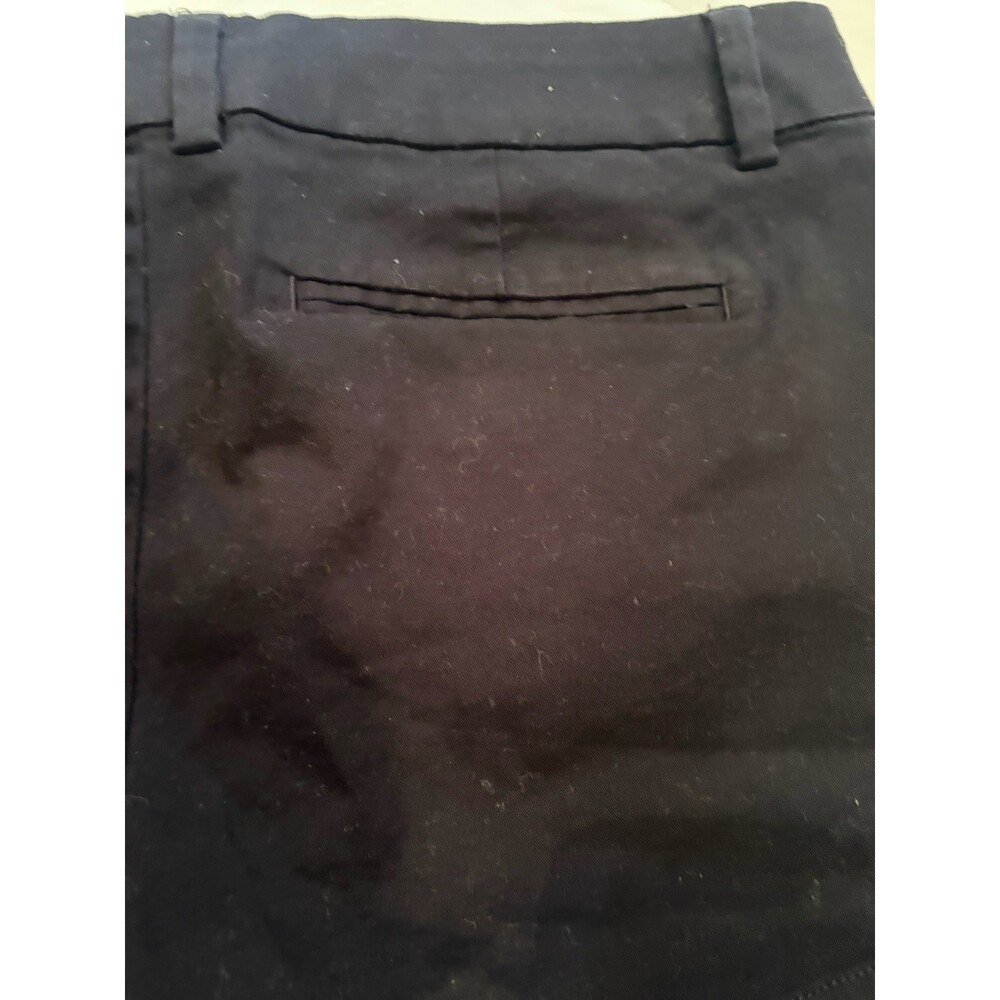 a.n.a Twill Shorts Women's Size 8 Black Flat Front Stretch 3.5" Inseam - Picture 5 of 7